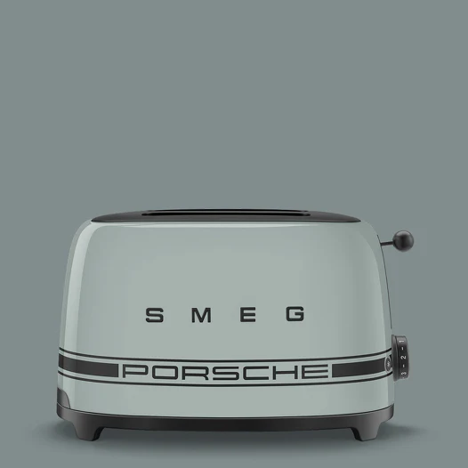 SMEG Porsche TSF01 Two‑Slice Toaster Shade Green