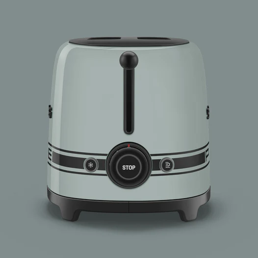 SMEG Porsche TSF01 Two‑Slice Toaster Shade Green - Image 3