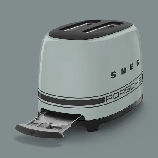 SMEG Porsche TSF01 Two‑Slice Toaster Shade Green - Image 8