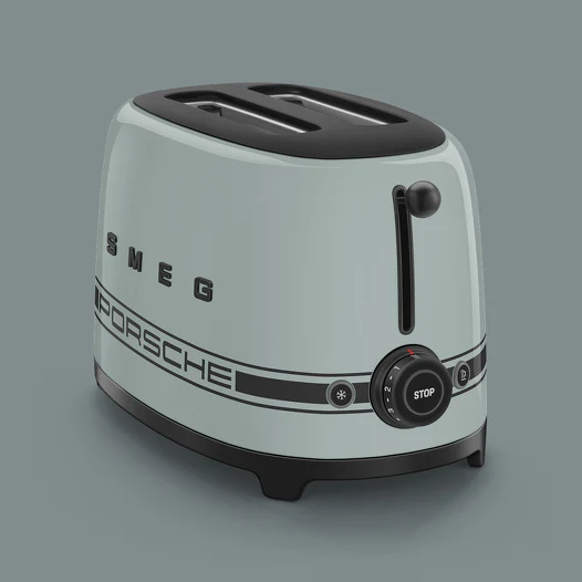 SMEG Porsche TSF01 Two‑Slice Toaster Shade Green - Image 9