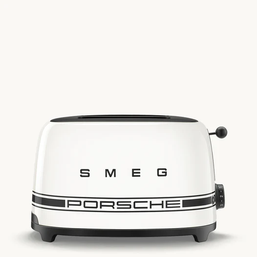 SMEG Porsche X SMEG Two Slice Toaster Carrara White
