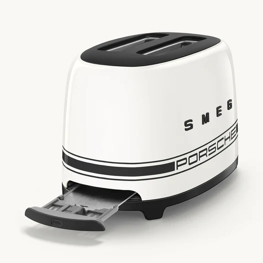 SMEG Porsche X SMEG Two Slice Toaster Carrara White - Image 10