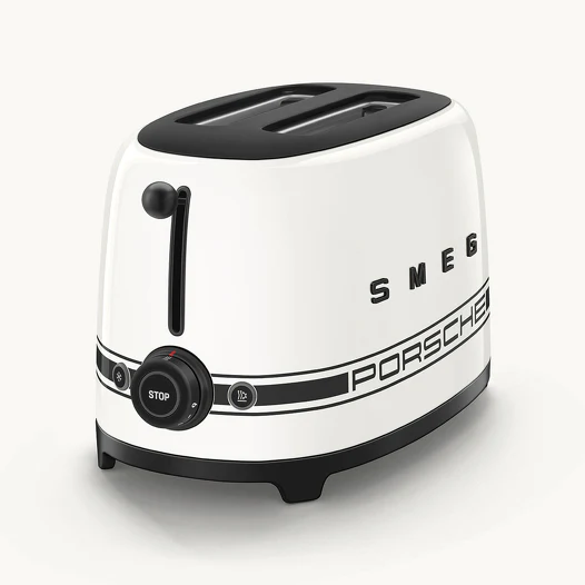 SMEG Porsche X SMEG Two Slice Toaster Carrara White - Image 2