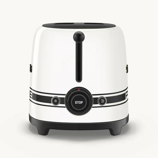 SMEG Porsche X SMEG Two Slice Toaster Carrara White - Image 3