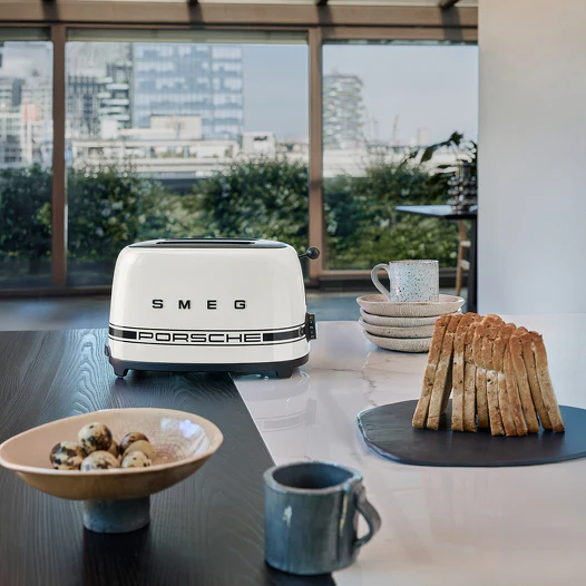 SMEG Porsche X SMEG Two Slice Toaster Carrara White - Image 5