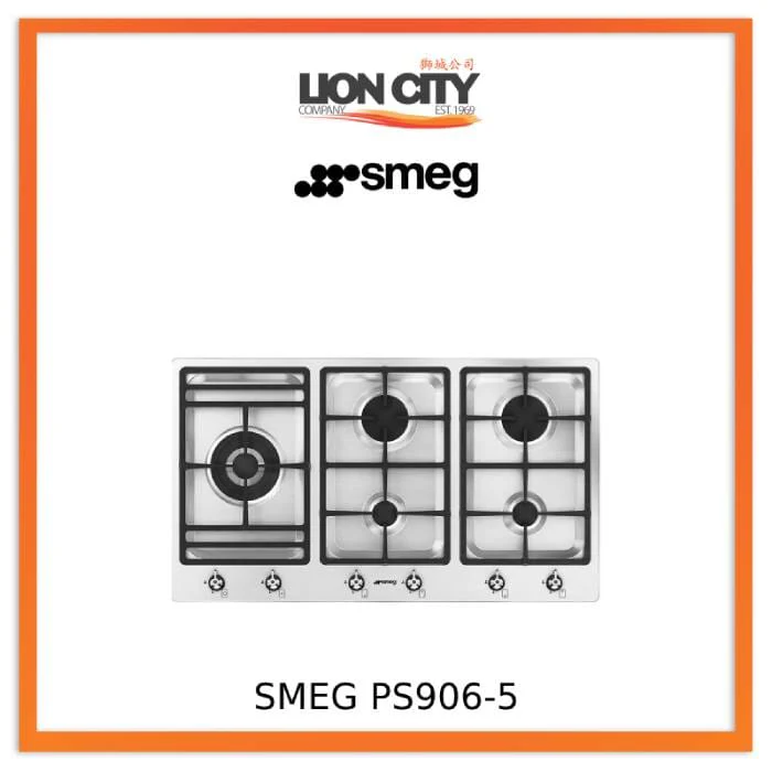 Smeg PS906-5 Gas Hob 90 cm Classica Aesthetic
