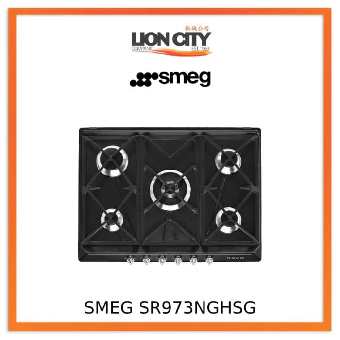 Smeg SR973NGHSG Gas Hob 70/75 cm Victoria Aesthetic