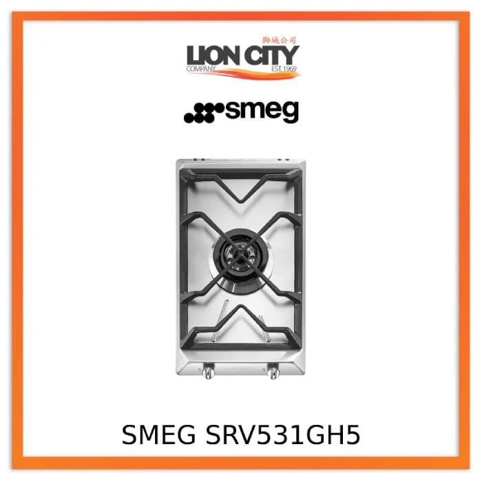 Smeg SRV531GH5 Gas Hob 30 cm Contemporanea Aesthetic