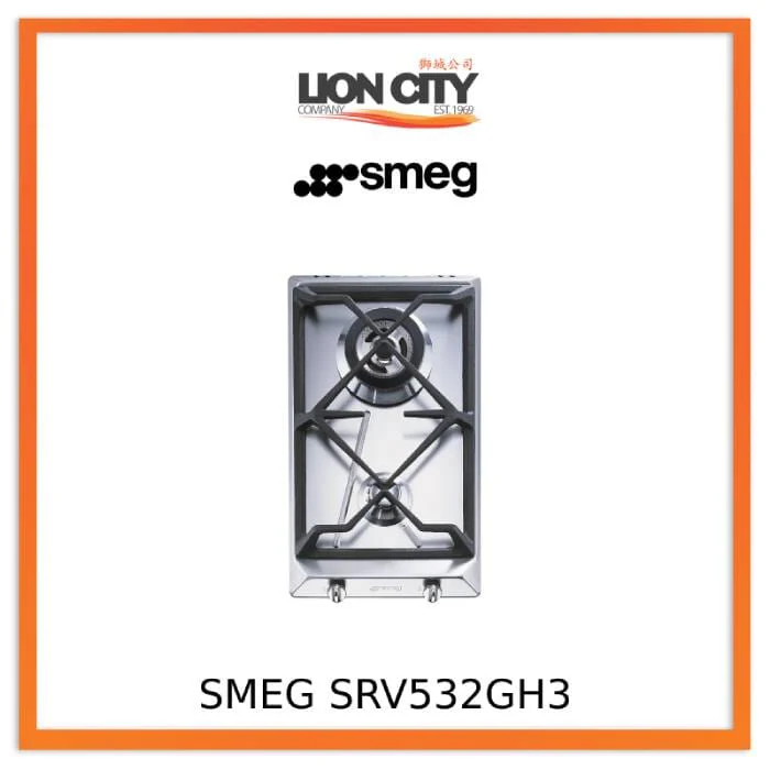 Smeg SRV532GH3 Gas Hob 30 cm Contemporanea Aesthetic
