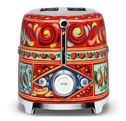 Smeg TSF01DGEU  2 Slice Toaster, D&G Sicily is my Love Collection with 2 Years Warranty - Image 3