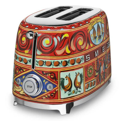 Smeg TSF01DGEU  2 Slice Toaster, D&G Sicily is my Love Collection with 2 Years Warranty - Image 5