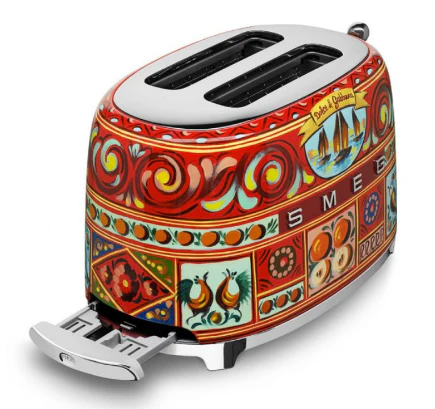 Smeg TSF01DGEU  2 Slice Toaster, D&G Sicily is my Love Collection with 2 Years Warranty - Image 6
