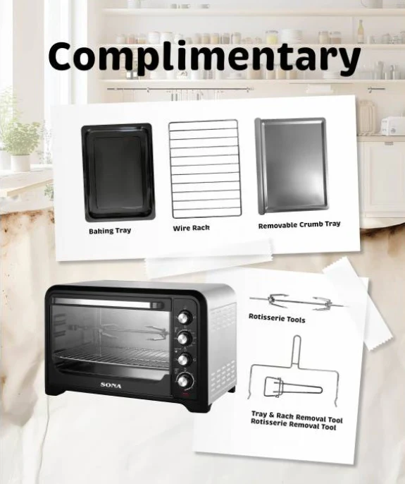 Sona S425 42L Electric Oven 2000W - Image 5