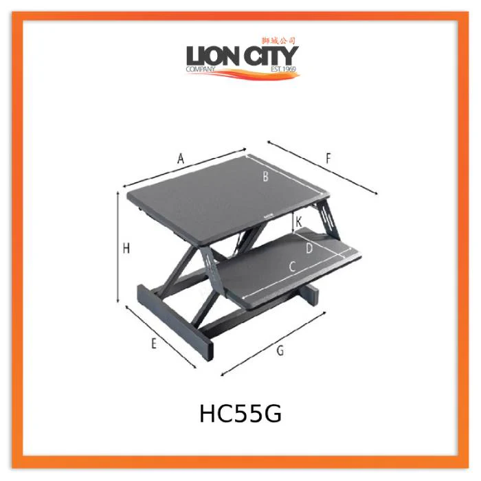 Standing Desktop Elevating Workbench Folding Computer Desk Standing Workstation Computer Stand - Image 10