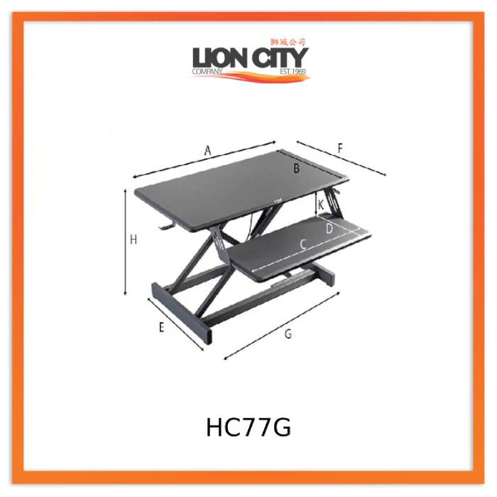Standing Desktop Elevating Workbench Folding Computer Desk Standing Workstation Computer Stand - Image 12