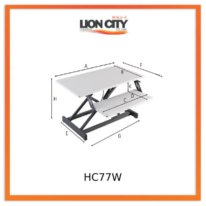 Standing Desktop Elevating Workbench Folding Computer Desk Standing Workstation Computer Stand - Image 13