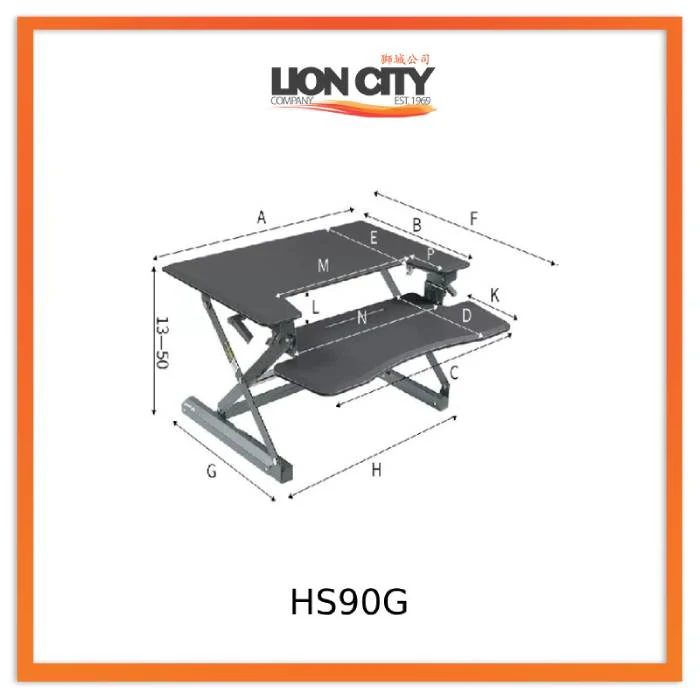 Standing Desktop Elevating Workbench Folding Computer Desk Standing Workstation Computer Stand - Image 16