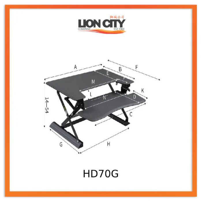 Standing Desktop Elevating Workbench Folding Computer Desk Standing Workstation Computer Stand - Image 18