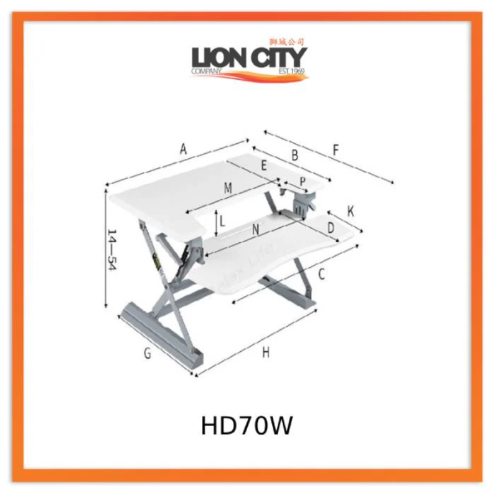 Standing Desktop Elevating Workbench Folding Computer Desk Standing Workstation Computer Stand - Image 19