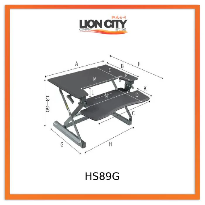 Standing Desktop Elevating Workbench Folding Computer Desk Standing Workstation Computer Stand - Image 20