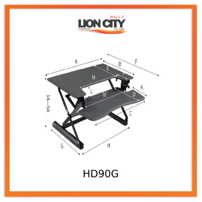 Standing Desktop Elevating Workbench Folding Computer Desk Standing Workstation Computer Stand - Image 22