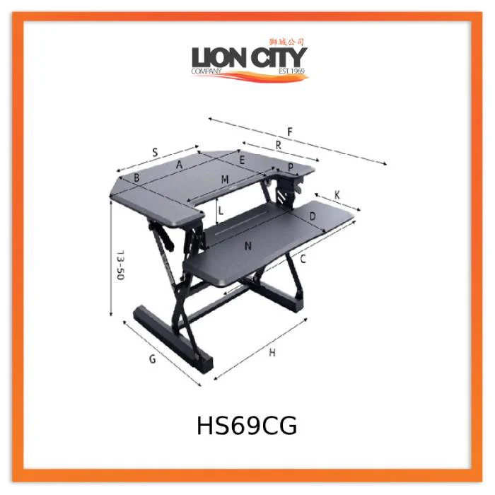 Standing Desktop Elevating Workbench Folding Computer Desk Standing Workstation Computer Stand - Image 24