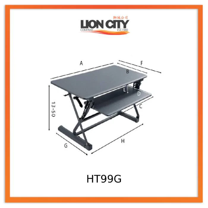 Standing Desktop Elevating Workbench Folding Computer Desk Standing Workstation Computer Stand - Image 26