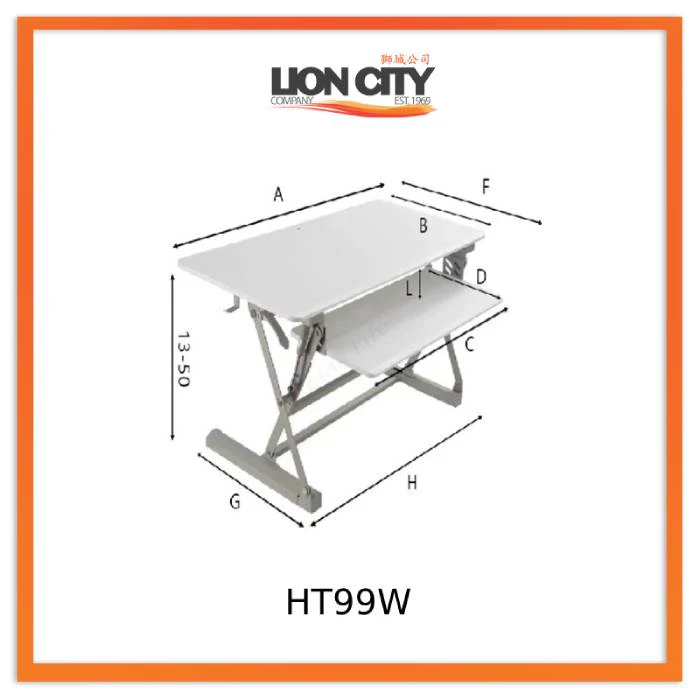 Standing Desktop Elevating Workbench Folding Computer Desk Standing Workstation Computer Stand - Image 27