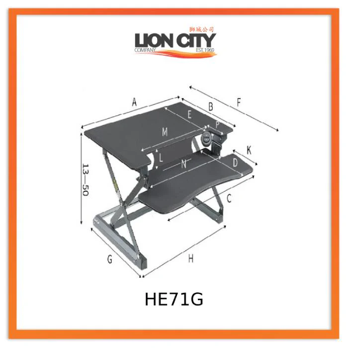 Standing Desktop Elevating Workbench Folding Computer Desk Standing Workstation Computer Stand - Image 28