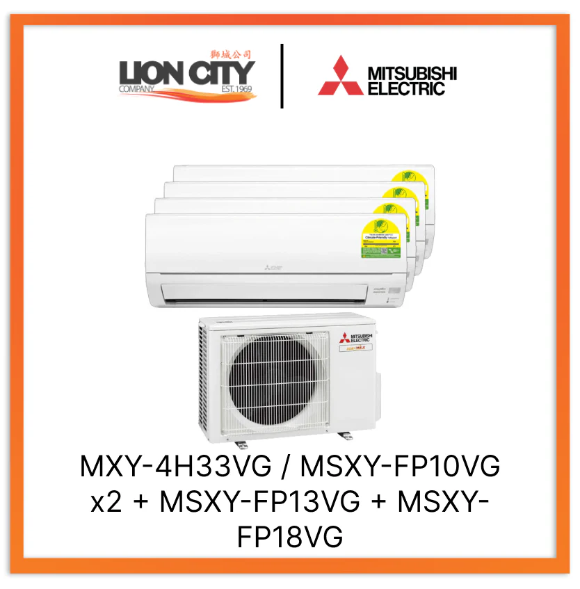 Mitsubishi Electric Starmex System 4 Aircon (9K X2 + 12K + 18K)