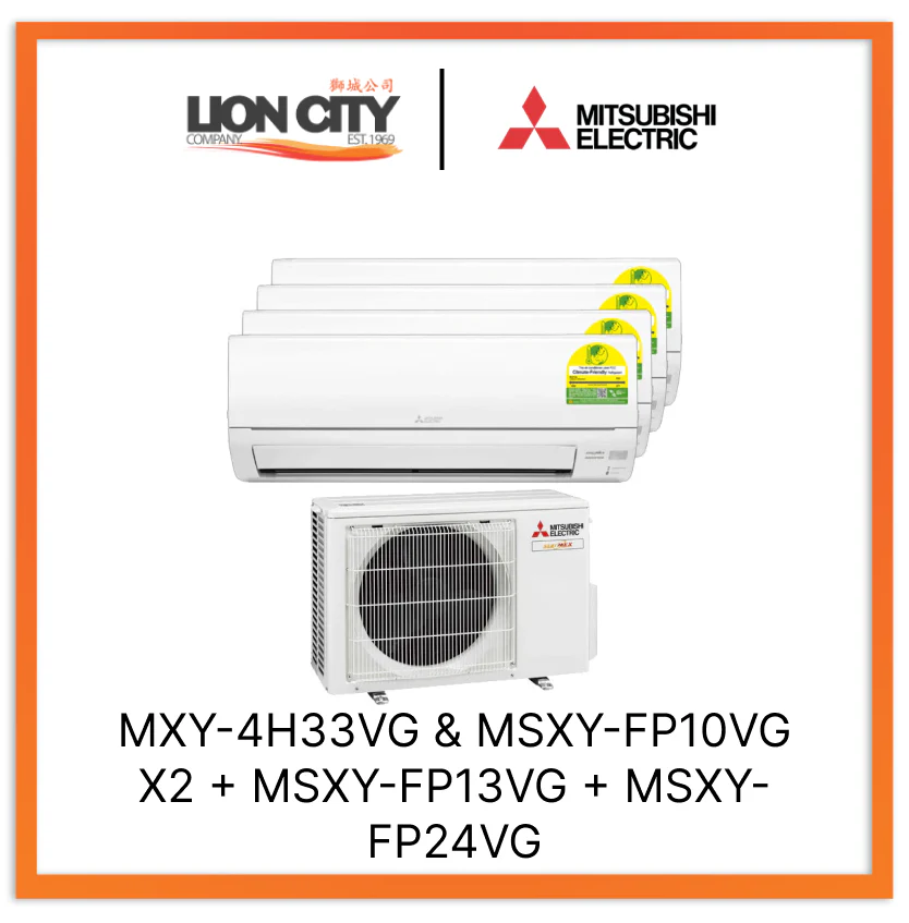 Mitsubishi Electric Starmex System 4 Aircon (9K X2 + 12K + 24K)