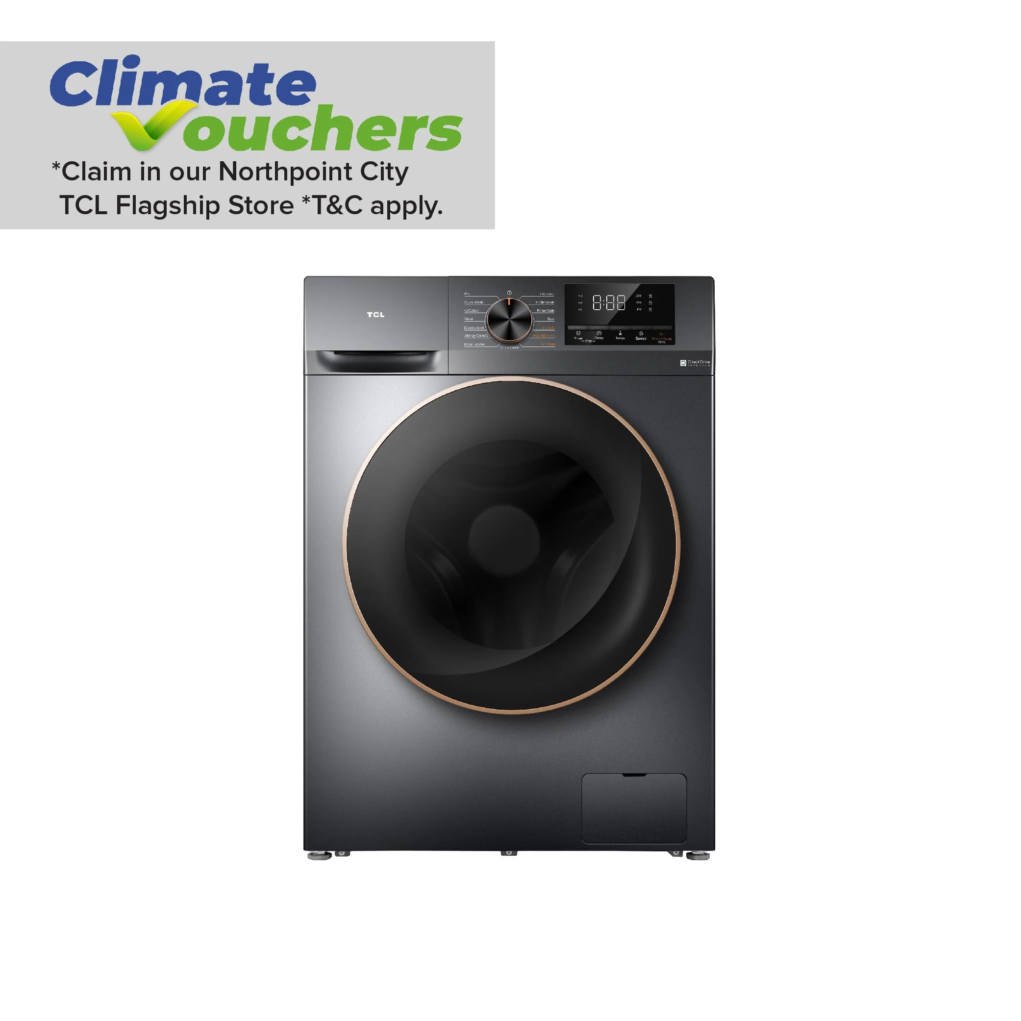 TCL C2110WD Washer & Dryer Combo DD Inverter 10KG Washer | 6KG Dryer - Image 2