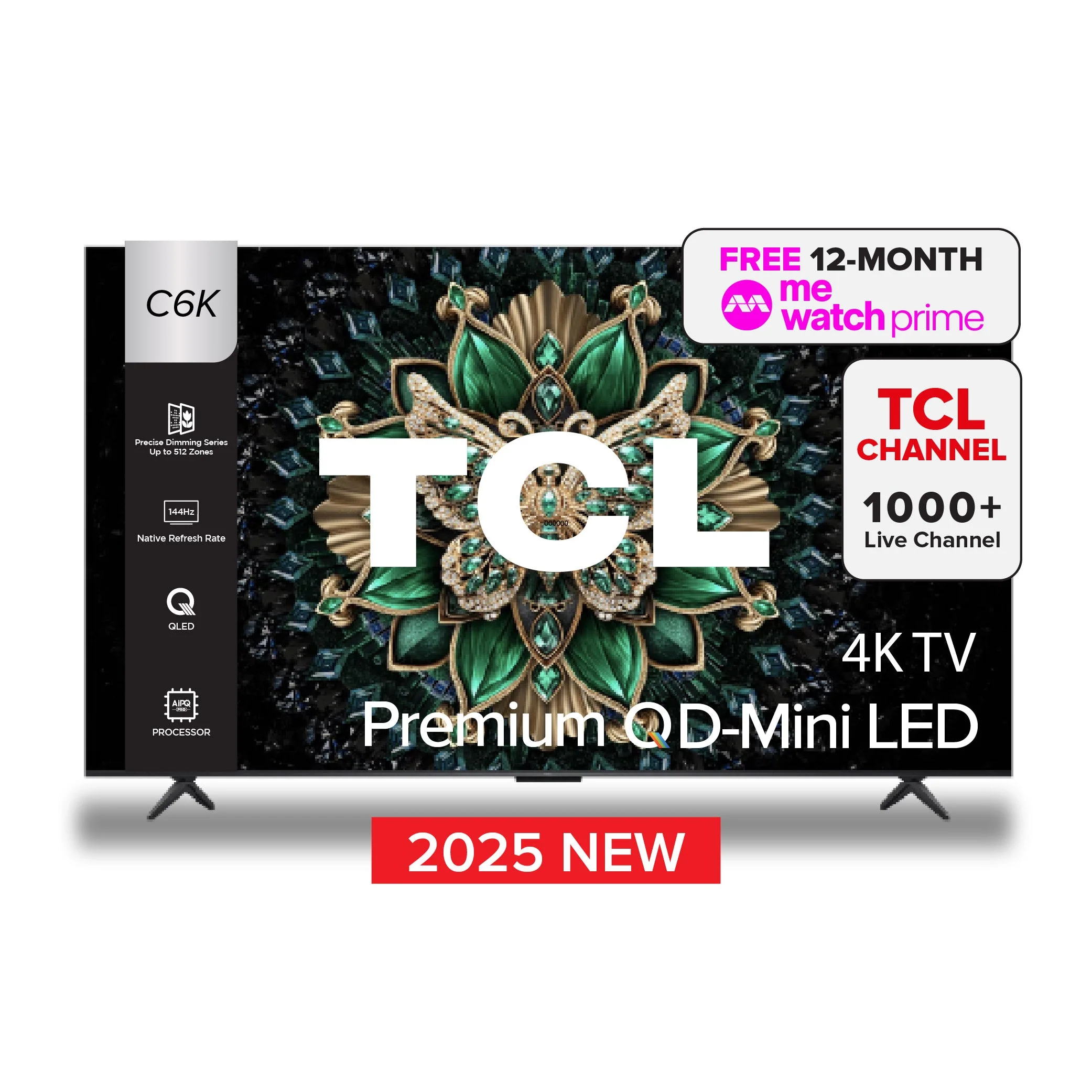 TCL C6K QD Mini-LED TV 55‑85″ Size Options - Image 2