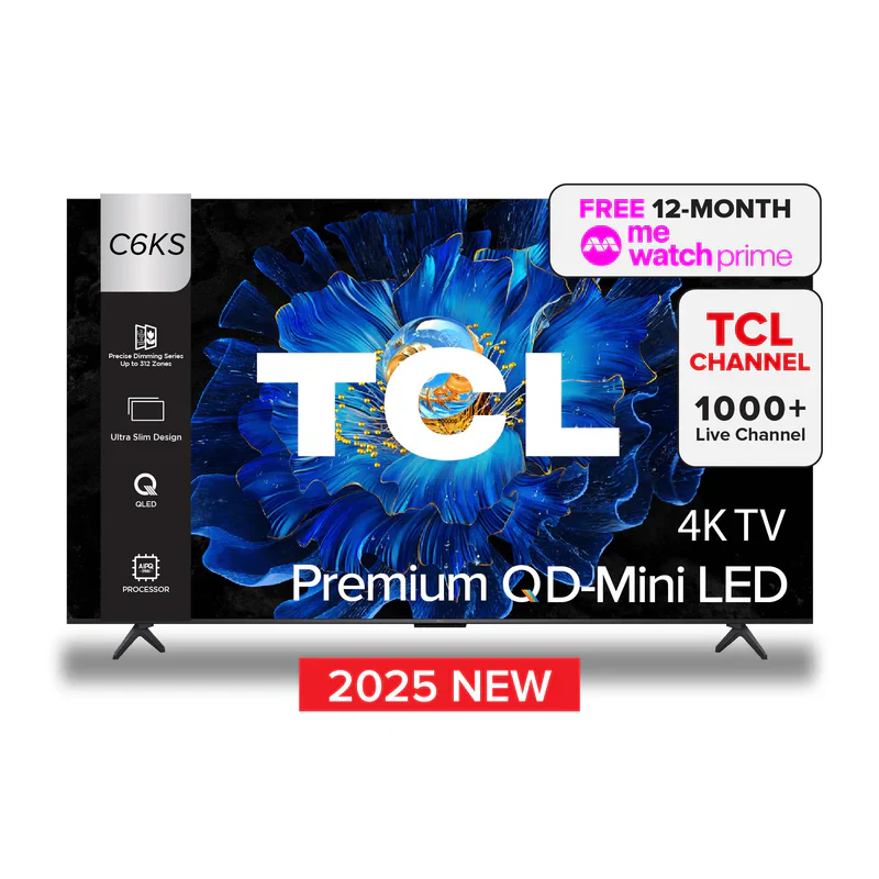TCL C6KS 4K QD Mini-LED TV 55"/65"/75" AI Smart Google TV - Image 2