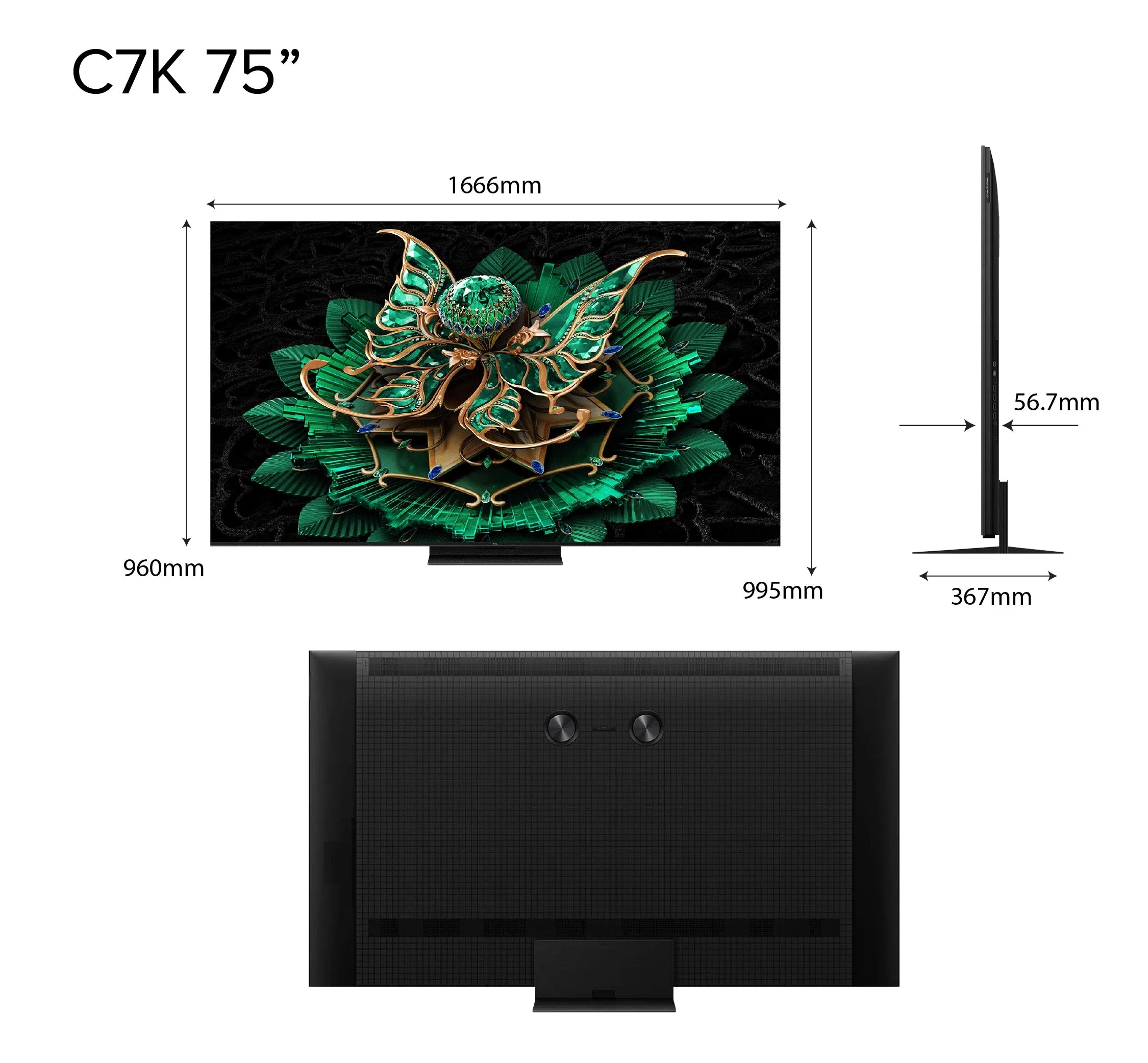 TCL C7K 4K Premium QD Mini-LED TV 55" - 115" AI Smart Google TV - Image 8