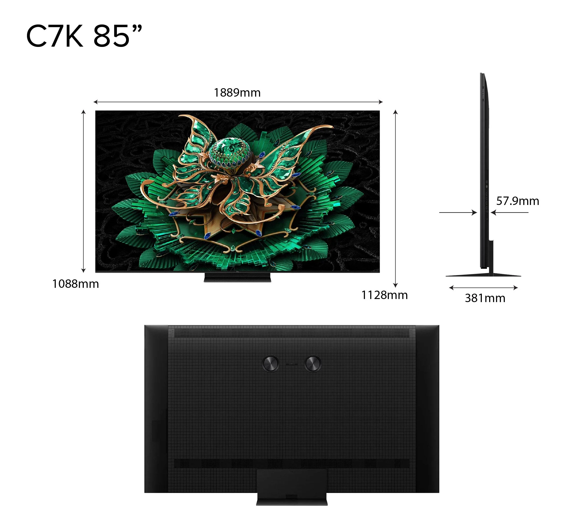 TCL C7K 4K Premium QD Mini-LED TV 55" - 115" AI Smart Google TV - Image 9