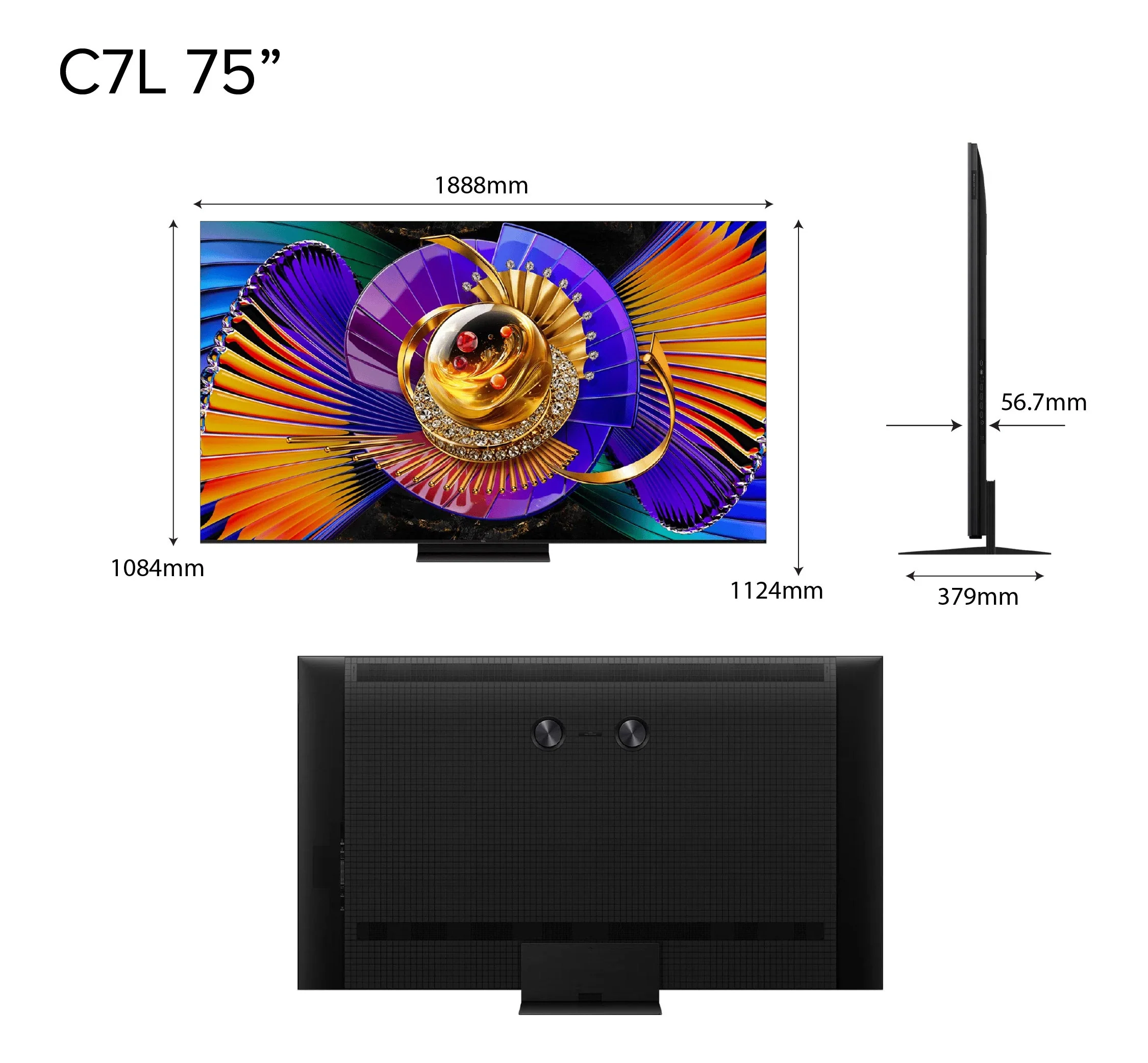 TCL C7L QD-MiniLED 4K TV 55-75-inch, 1624 Zones, 3000 nits - Image 7
