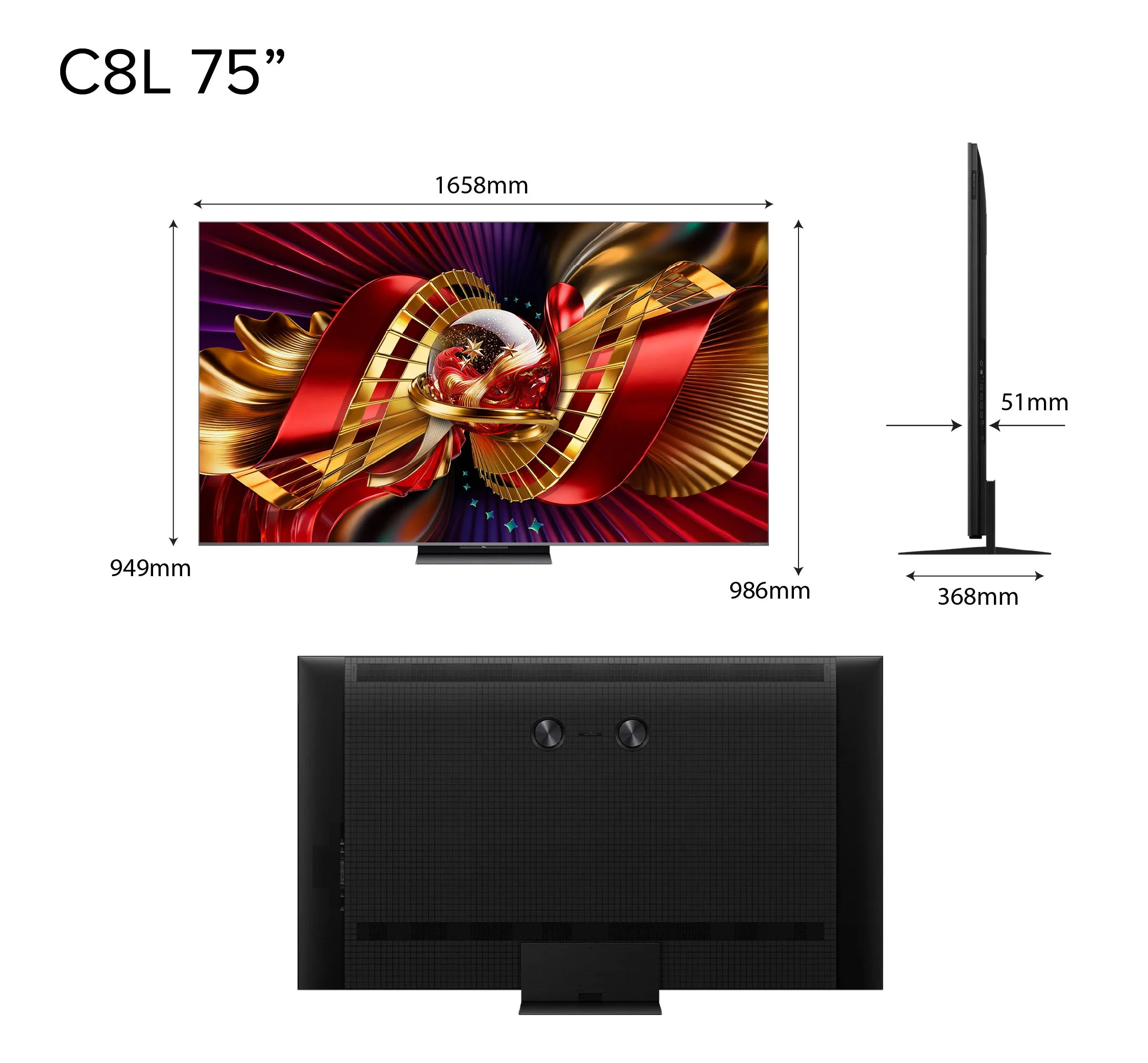 TCL C8L Premium SQD-MiniLED 4K TV Super QLED HDR 6000nits - Image 6