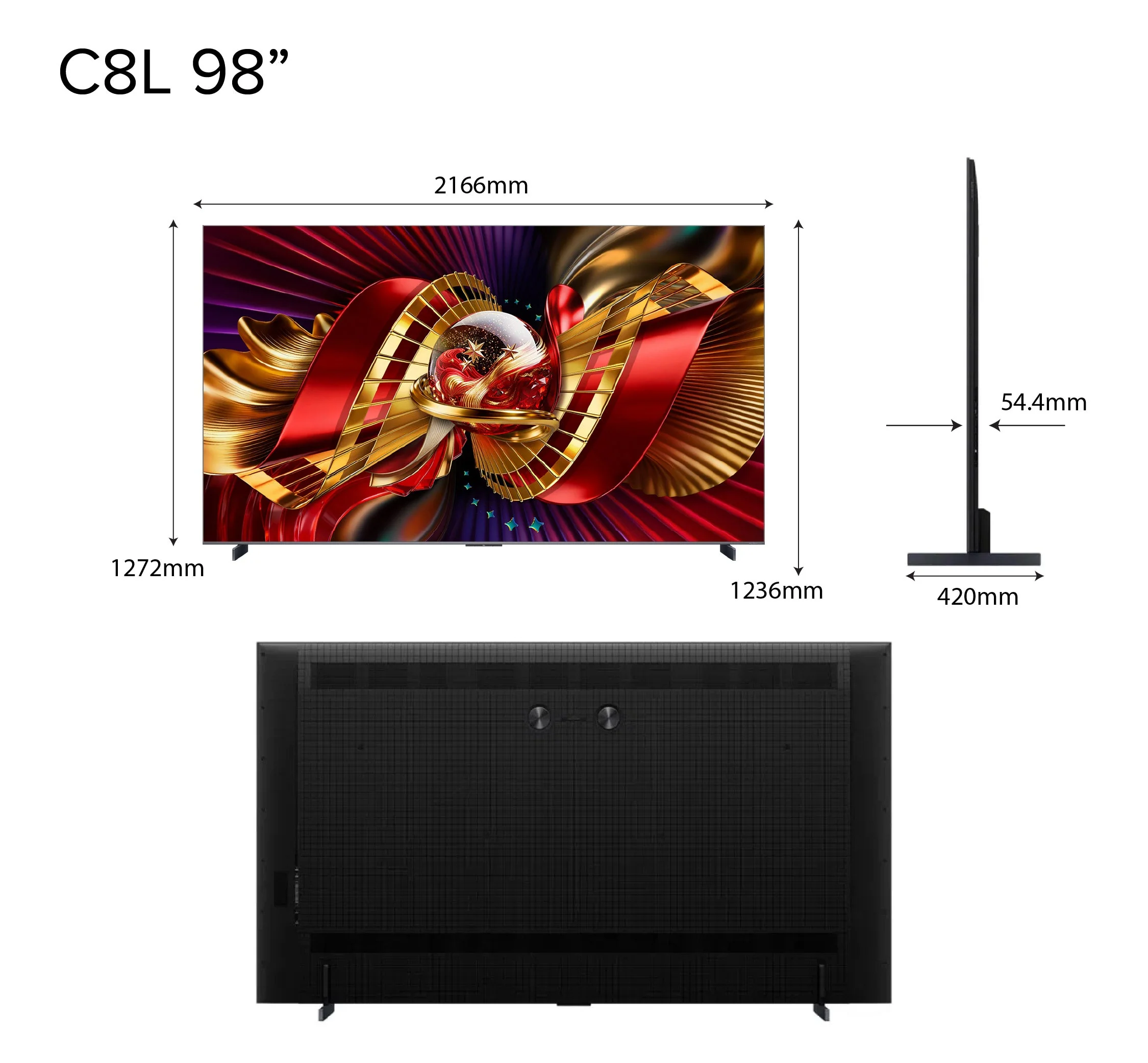 TCL C8L Premium SQD-MiniLED 4K TV Super QLED HDR 6000nits - Image 8