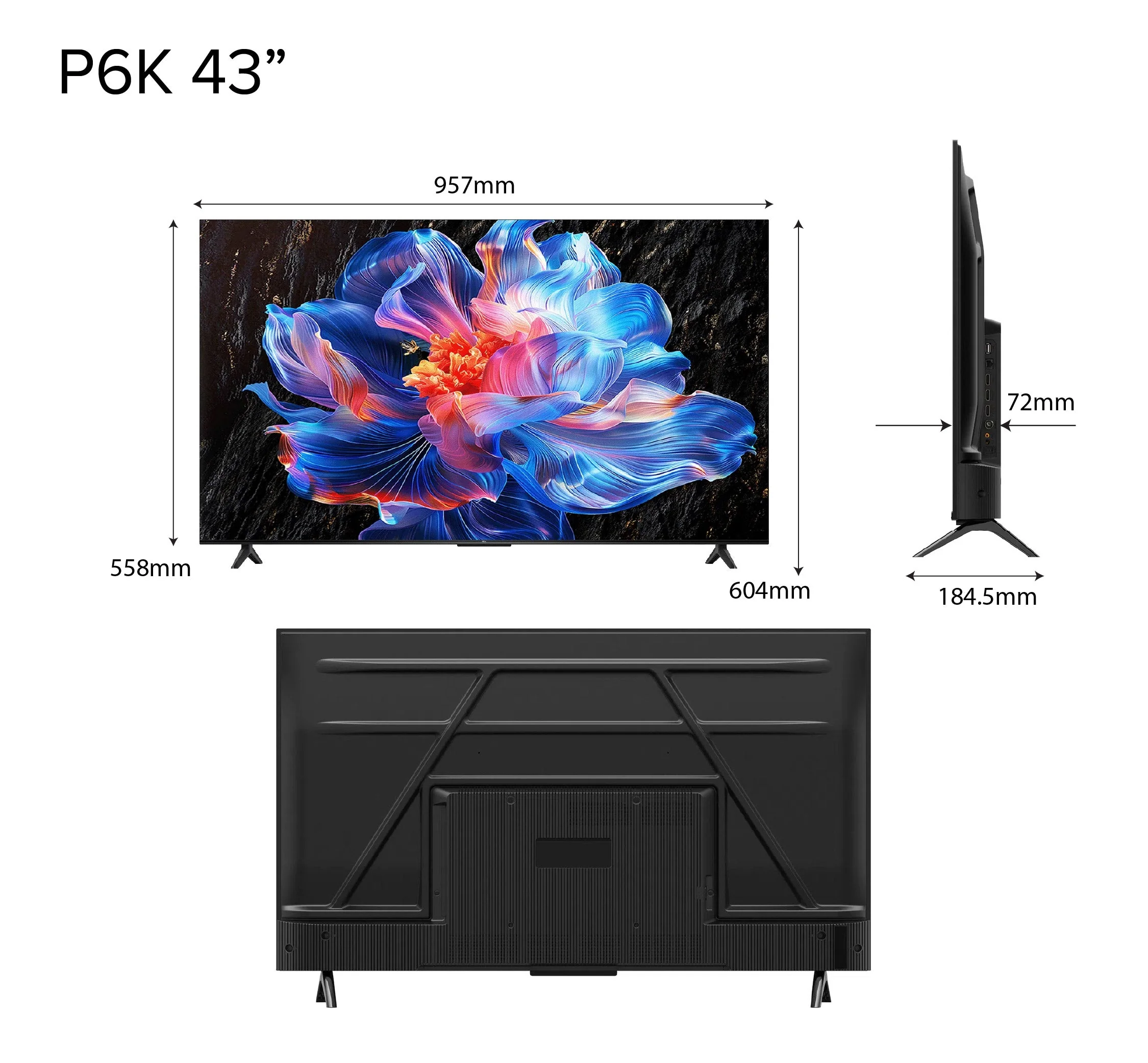 TCL P6K 4K Smart TV AI Google 43‑65 Inch - Image 6