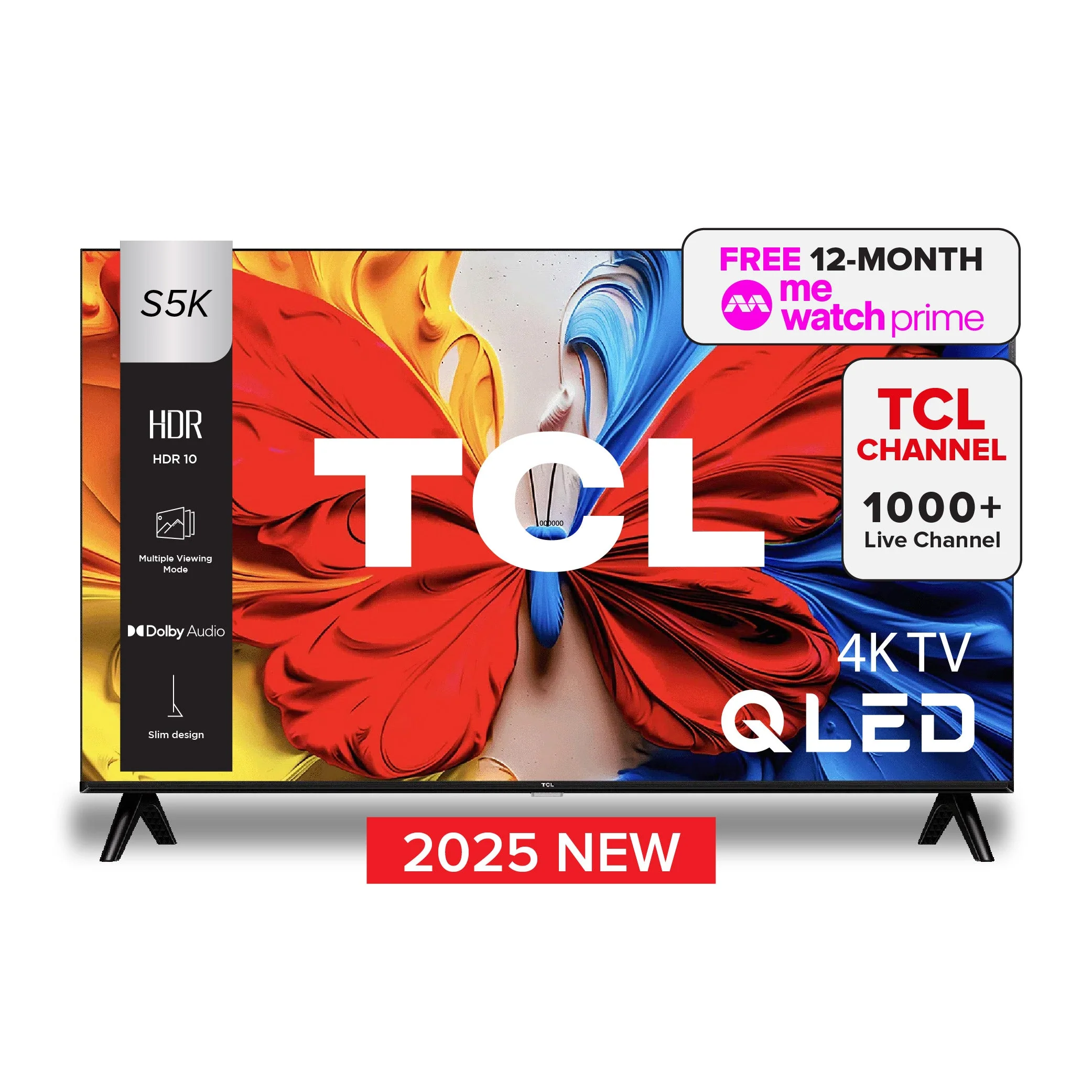 TCL S5K QLED TV Dolby Audio HDR 10 Google TV - Image 2
