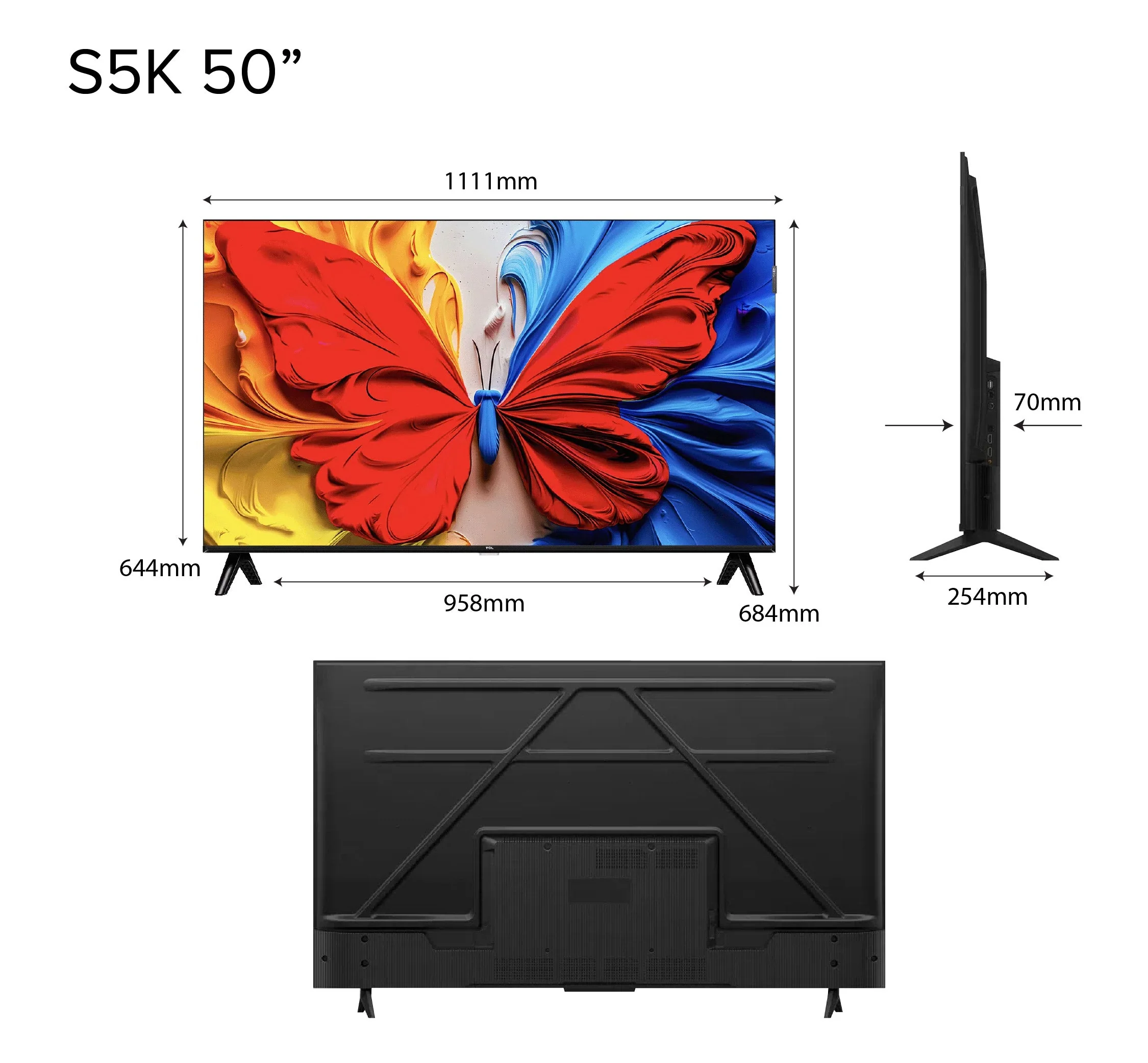 TCL S5K QLED TV Dolby Audio HDR 10 Google TV - Image 8