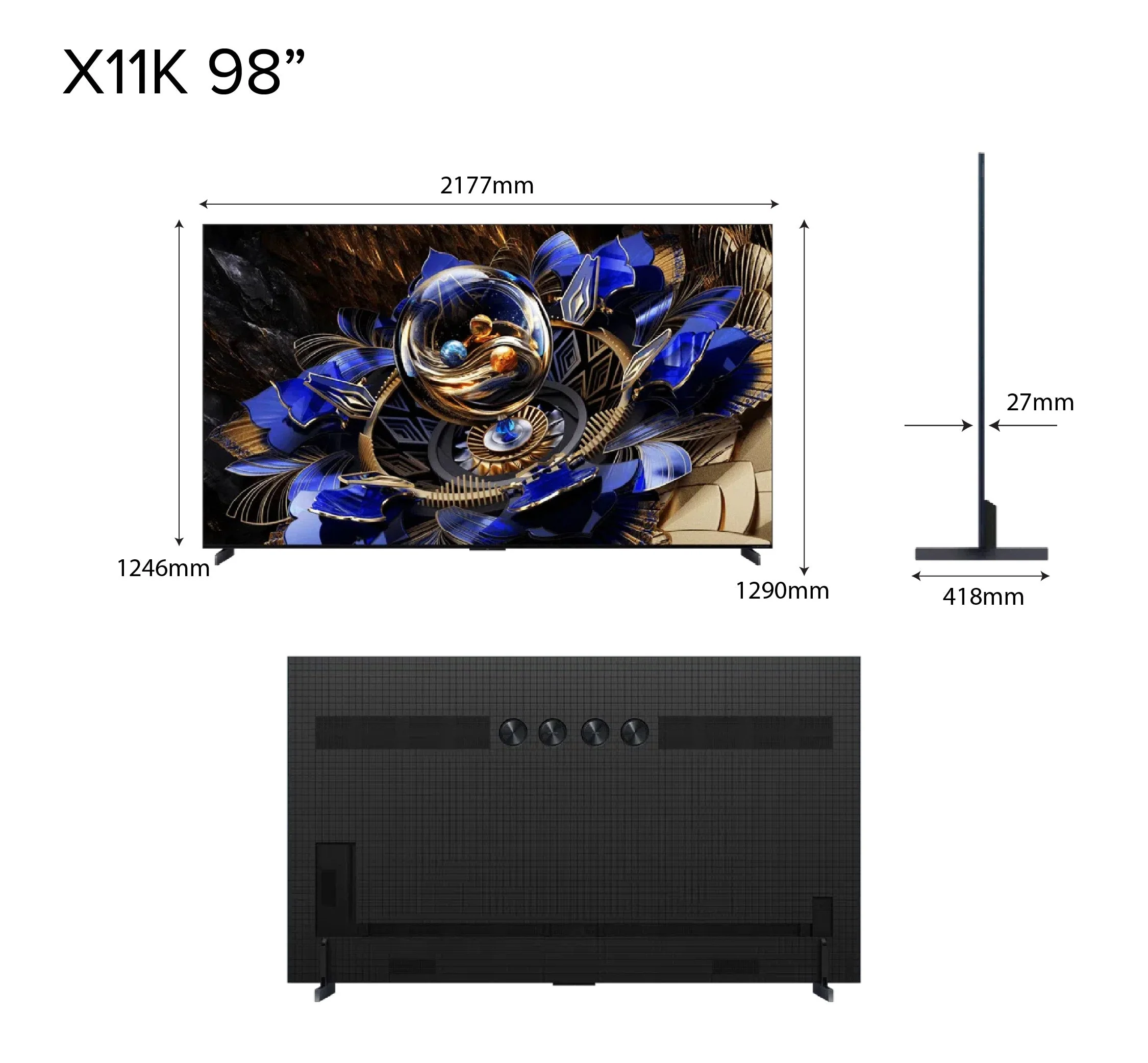 TCL X11K Premium QD-Mini LED TV 85 98 - Image 7