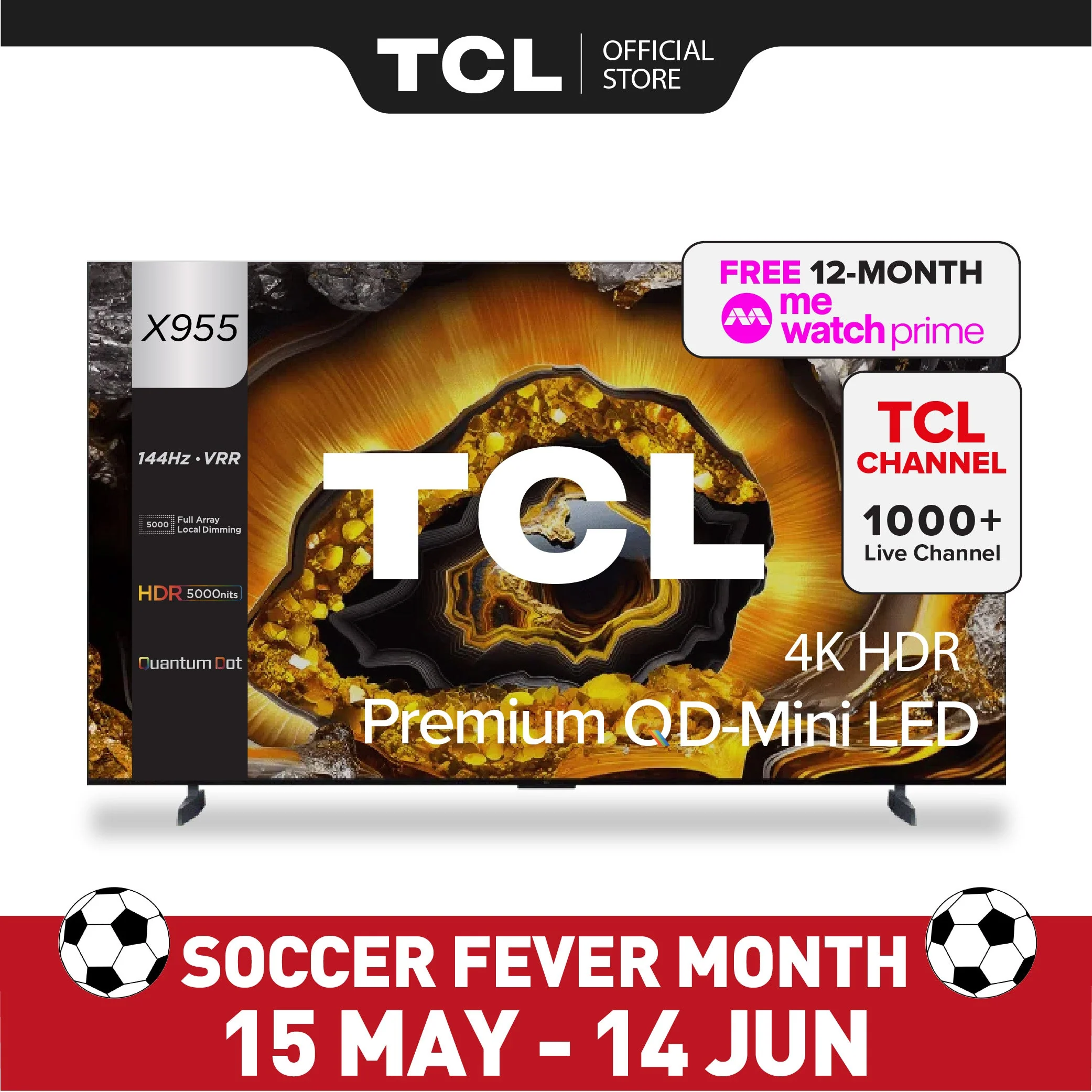 TCL X955 QD-Mini LED TV 115 Inch