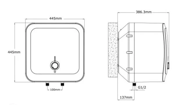 Tecno Uno TSH 30N Storage Tank Heater White 30L - Image 3