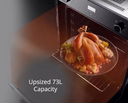 Tecno Uno TBO 7008 Built-In Oven 73L, 8 Functions - Image 5