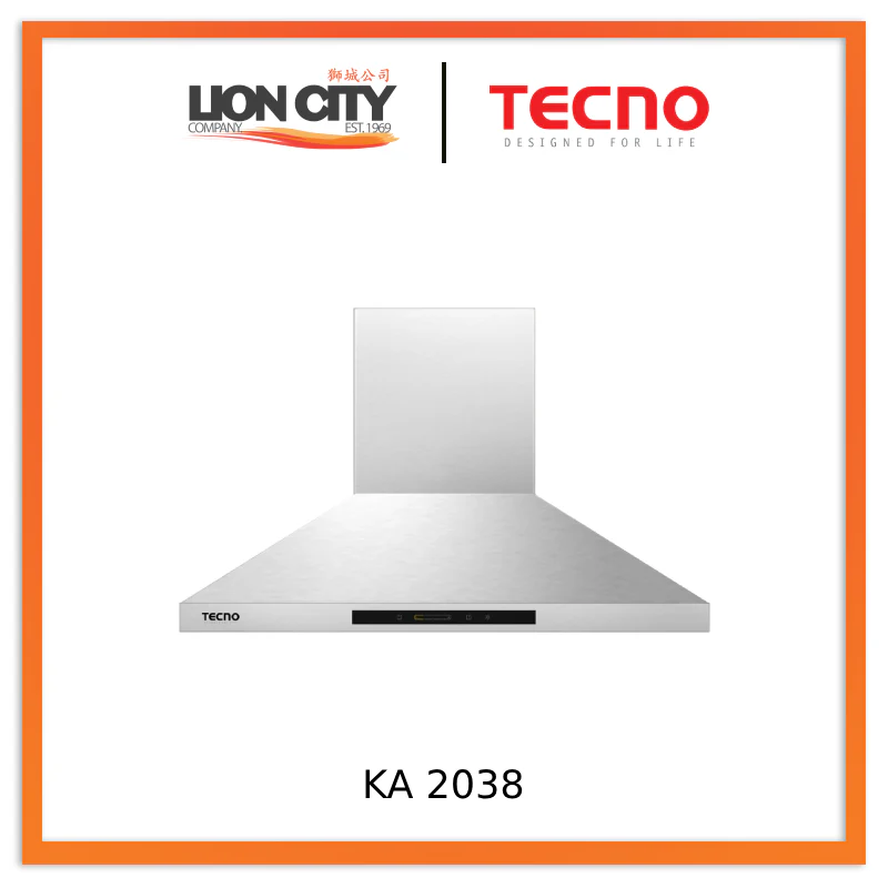 Tecno Uno KA 2038 / 90 Chimney Hood Stainless Steel 90cm, Touch Control