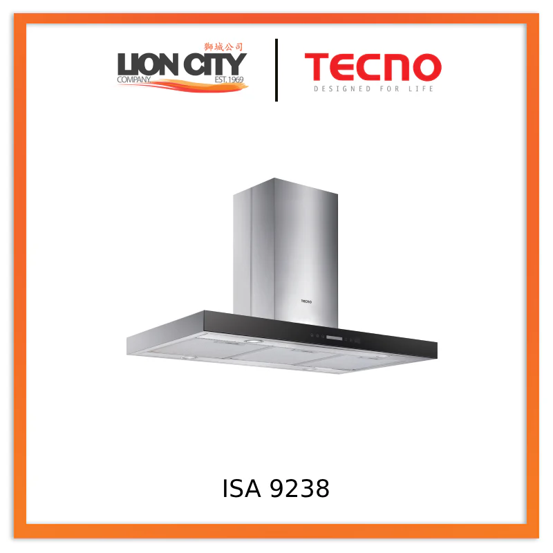 Tecno 90cm Island Hood ISA 9238 / SS Package 2