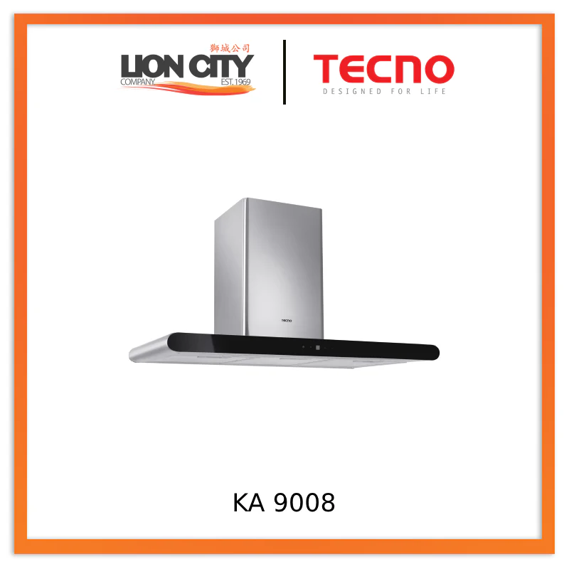 Tecno 90cm Round Profile Chimney Hood KA 9008 PACKAGE 4