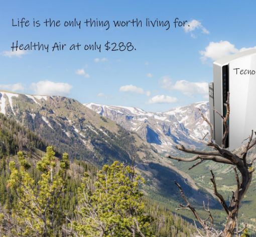 Tecno Uno THF 2408 Air Purifier White w/ Black Panel HEPA - 4 in 1 Filter - Image 4